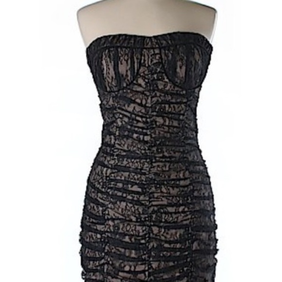 Rubber Ducky Productions, Inc. Dresses & Skirts - Black Lace Strapless Dress